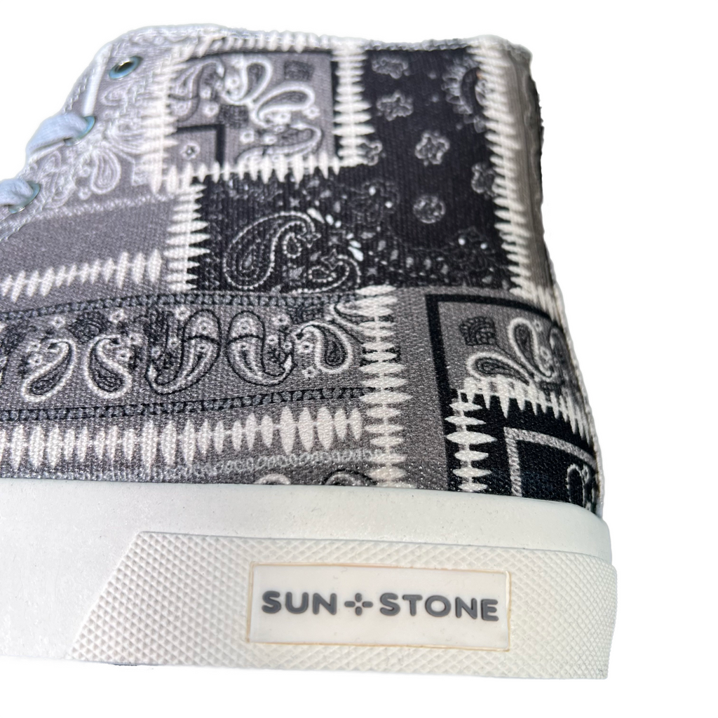 SUN STONE Men Shoe Colorblock Patchwork Cushioned Sneakers MESA Grey