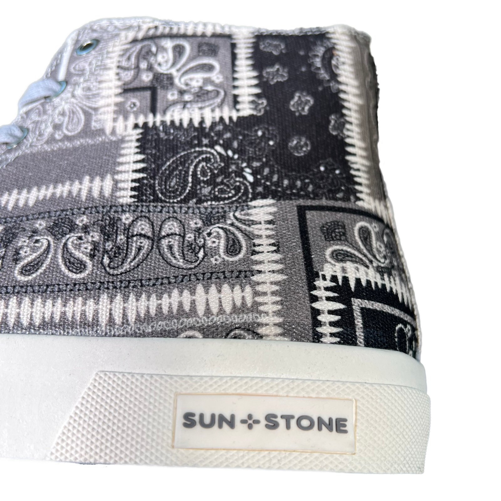 SUN STONE Men Shoe Colorblock Patchwork Cushioned Sneakers MESA Grey