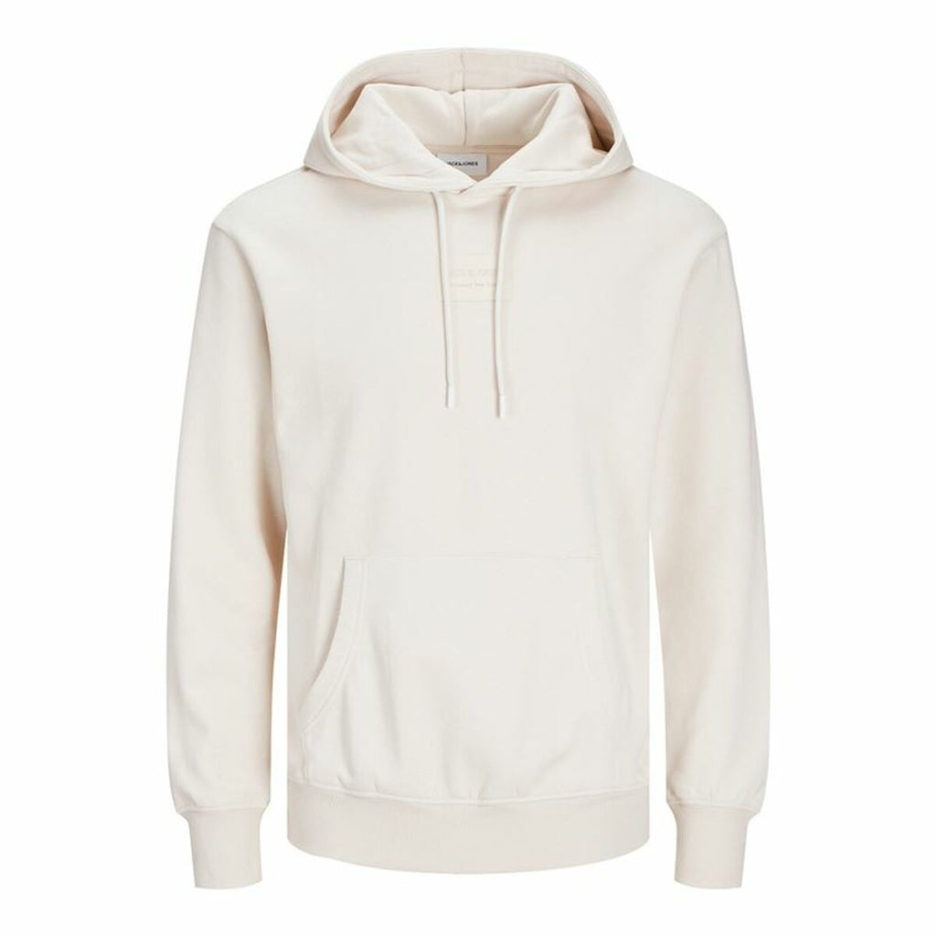 Jack & Jones Herren Hoodie „Jjhakkai“ – Bequemer Kapuzenpullover in Moonbeam Beige