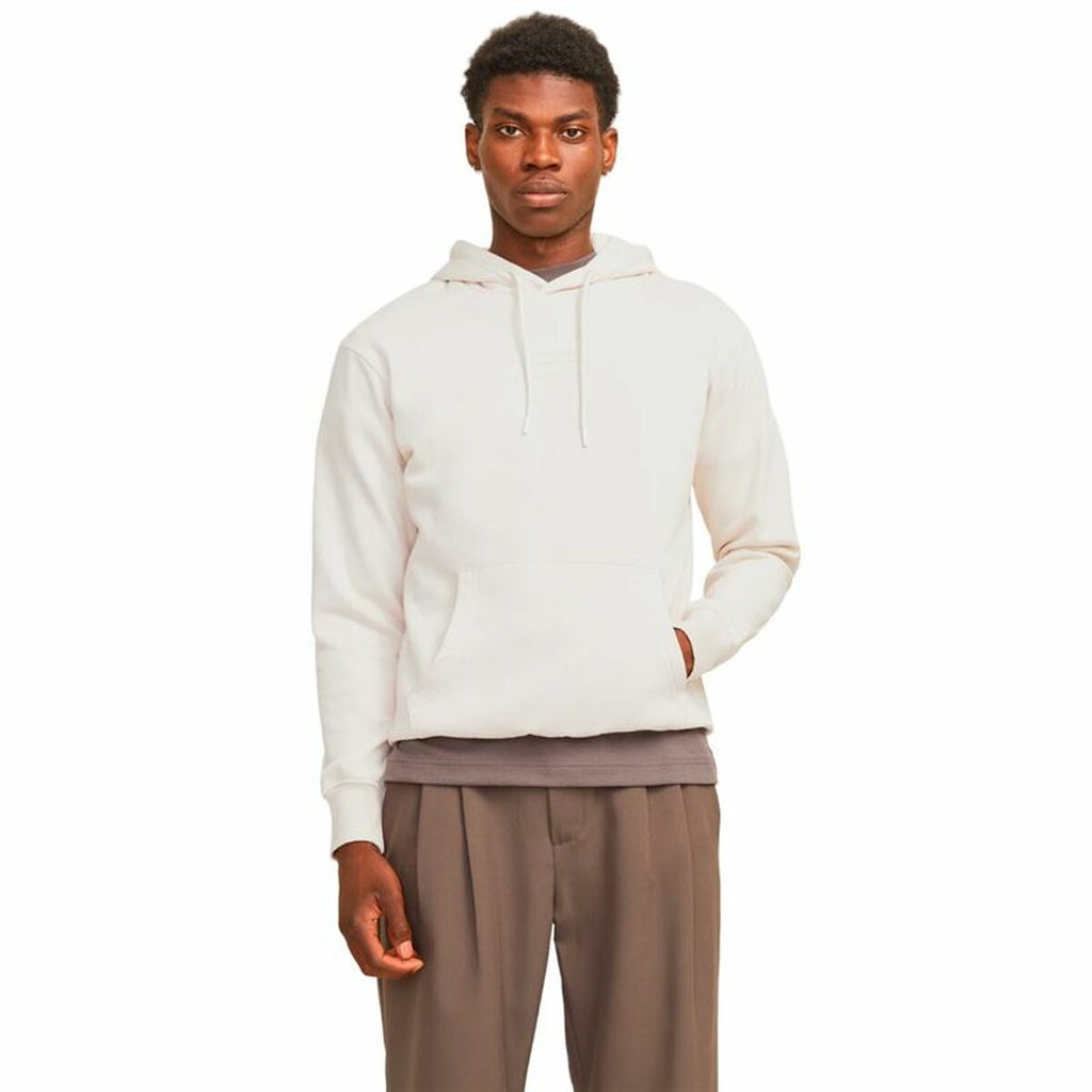 Jack & Jones Herren Hoodie „Jjhakkai“ – Bequemer Kapuzenpullover in Moonbeam Beige