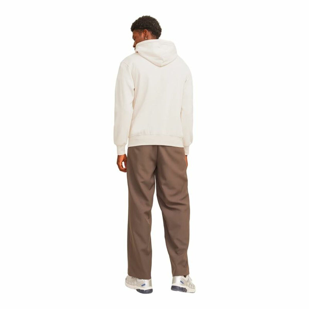 Jack & Jones Herren Hoodie „Jjhakkai“ – Bequemer Kapuzenpullover in Moonbeam Beige