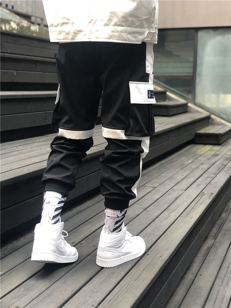 Streetwear Spring Summer Cargo Pants Men Jogger Casual Fashion Pockets Joggers Men Pants Hip Hop Trousers Men Pants