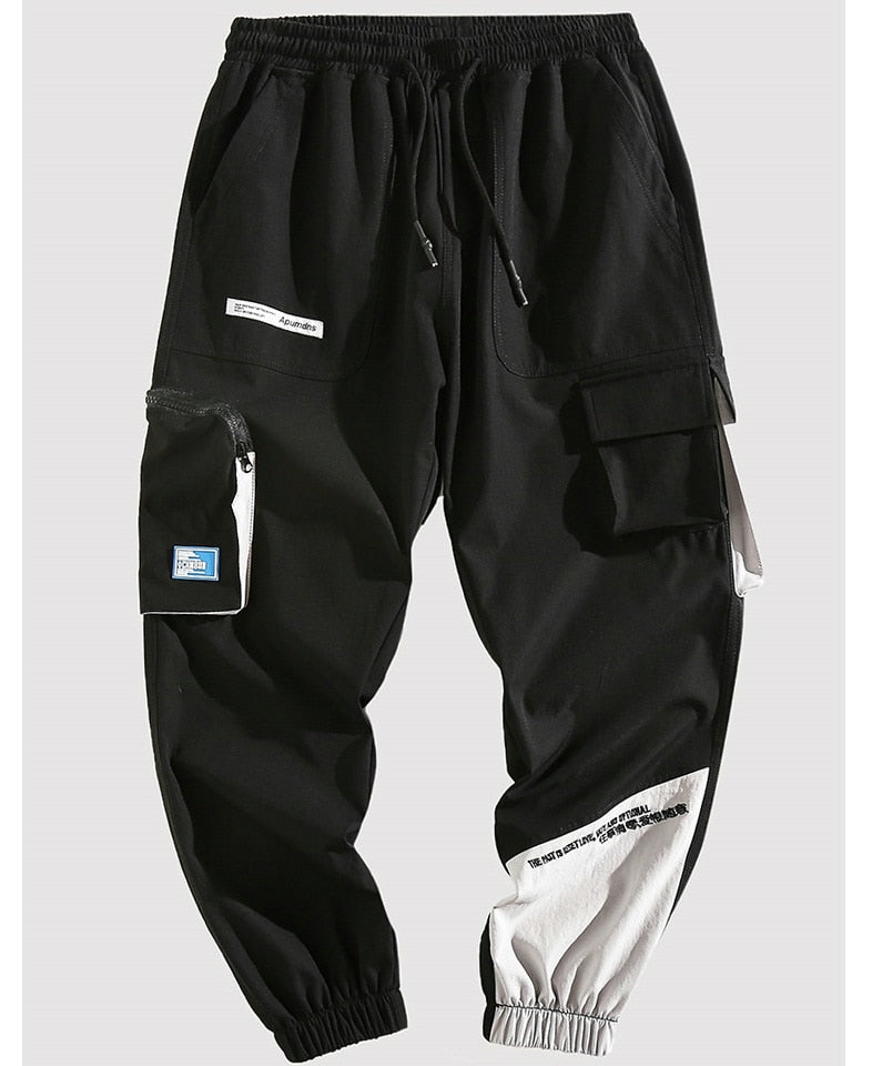 Streetwear Hip Hop Joggers Men Korean Style Harem Pants Men Casual Cargo Pants Fashion Black Men Trousers